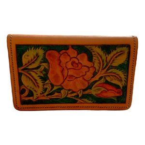Floral Embossed Card Holder or Wallet